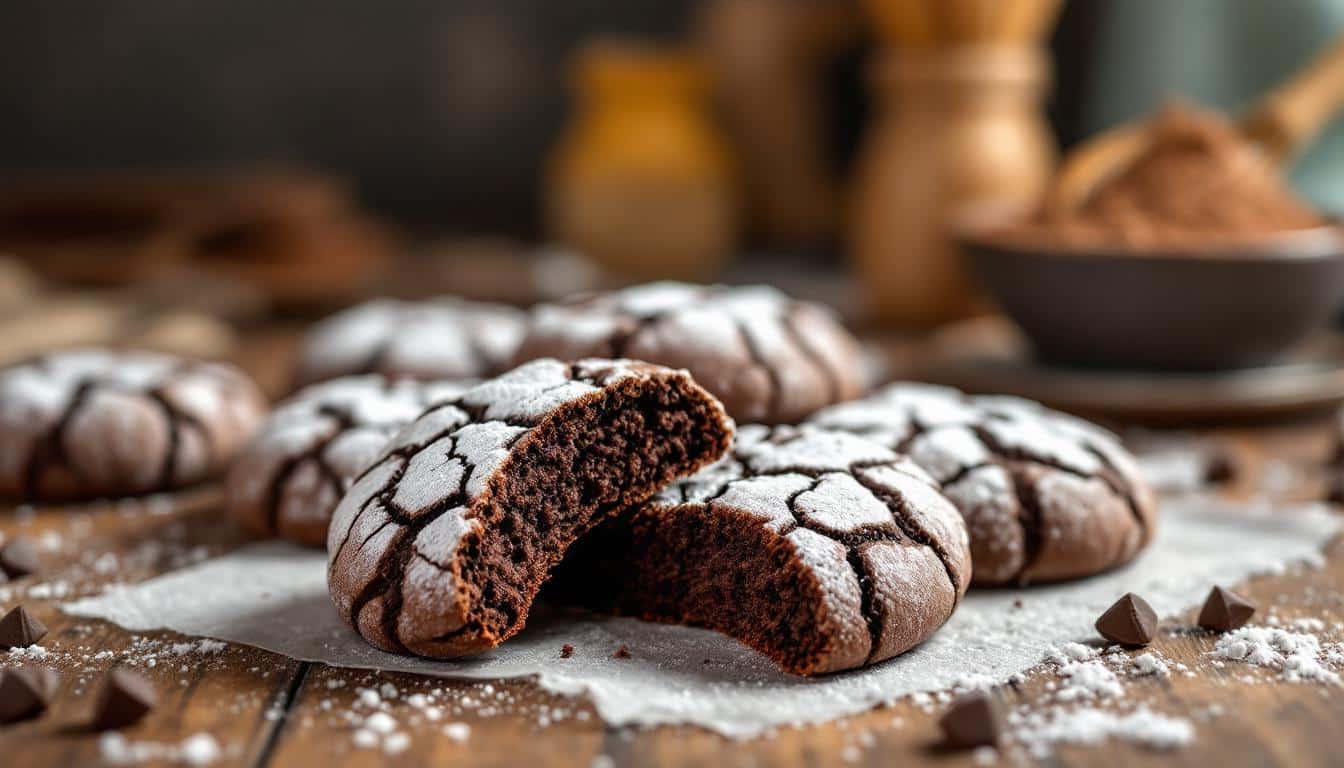 découvrez notre recette facile et rapide de crinkles au chocolat moelleux, parfaits pour un goûter gourmand et délicieux en quelques minutes.