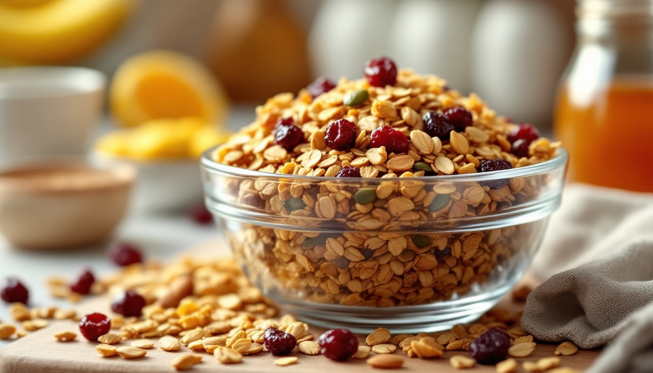 découvrez une recette de granola maison healthy, facile et rapide à préparer pour un petit déjeuner gourmand et équilibré.