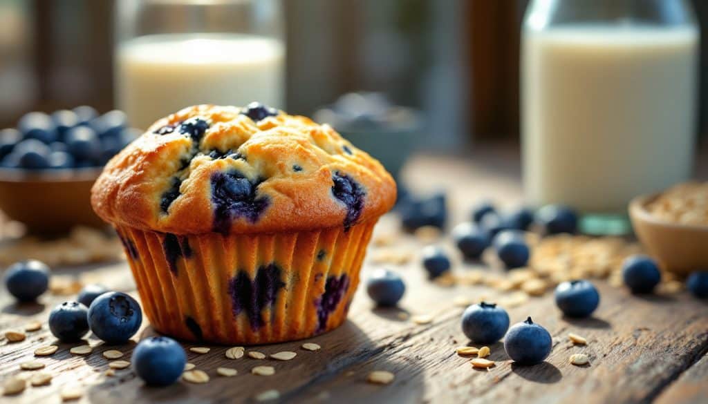 découvrez une recette facile et gourmande de muffin myrtille healthy, parfaite pour un goûter équilibré et savoureux.