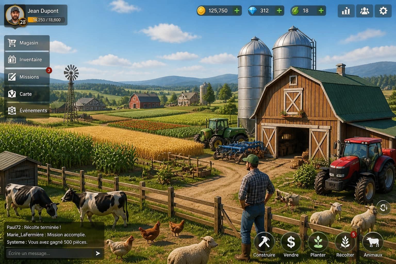 découvrez simagri, le jeu en ligne de simulation agricole où vous gérez votre propre ferme virtuelle. cultivez, élevez des animaux et développez votre exploitation pour devenir un expert de l'agriculture durable.