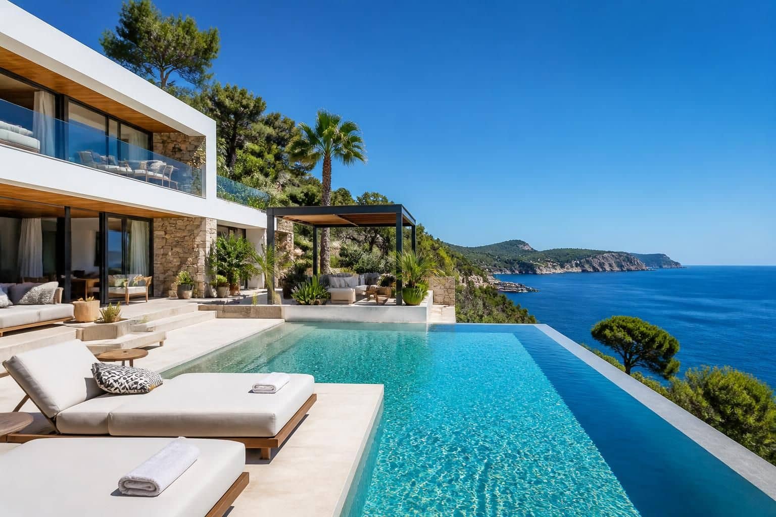 découvrez les villas de luxe à ibiza avec le collectionist : profitez d'une vue imprenable, d'un confort exceptionnel et de services exclusifs pour un séjour inoubliable.