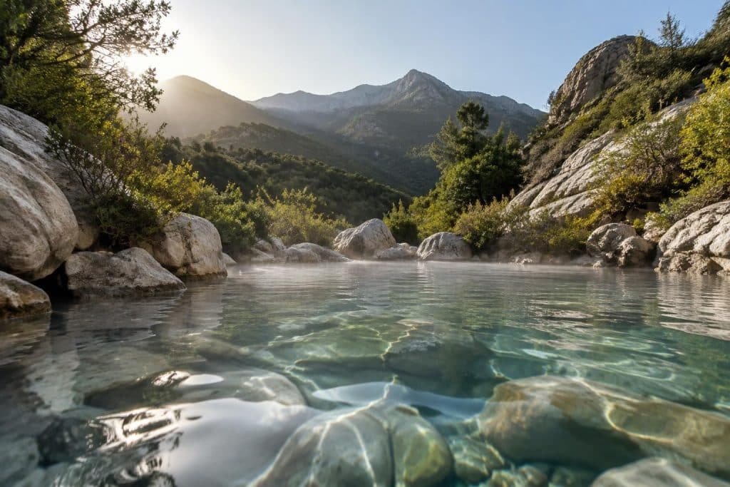 découvrez les sources thermales de guitera en corse-du-sud : leurs bienfaits, le cadre naturel et des conseils pour profiter de ce bain thermal.