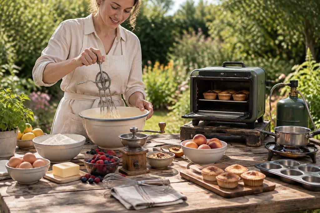découvrez quels appareils permettent de pâtisser en plein air sans prise électrique : solutions à batterie, au gaz ou à énergie solaire.