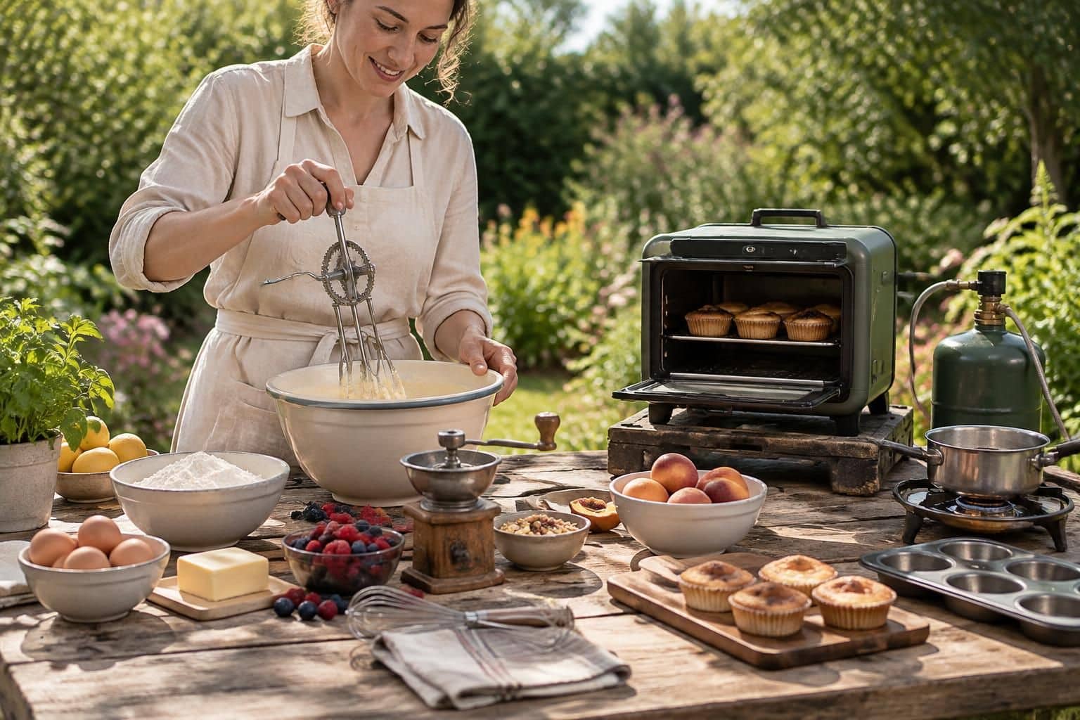 découvrez quels appareils permettent de pâtisser en plein air sans prise électrique : solutions à batterie, au gaz ou à énergie solaire.