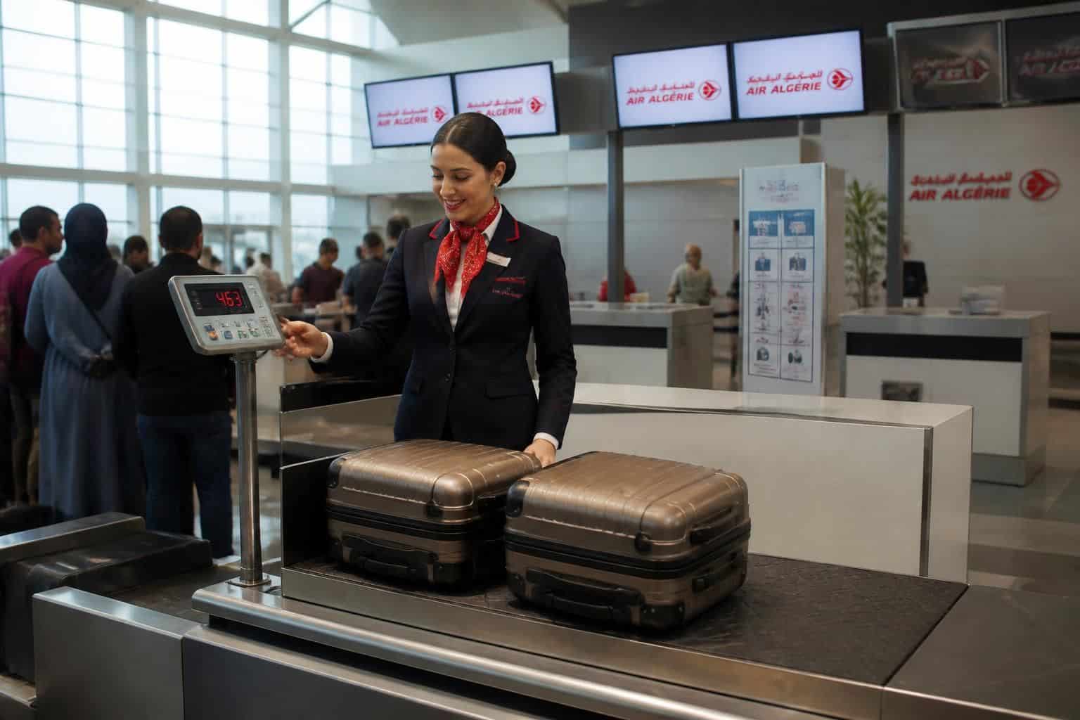 découvrez les conditions et tarifs pour emporter 2 bagages en soute avec air algérie. informez-vous sur les règles de franchise et les frais supplémentaires.