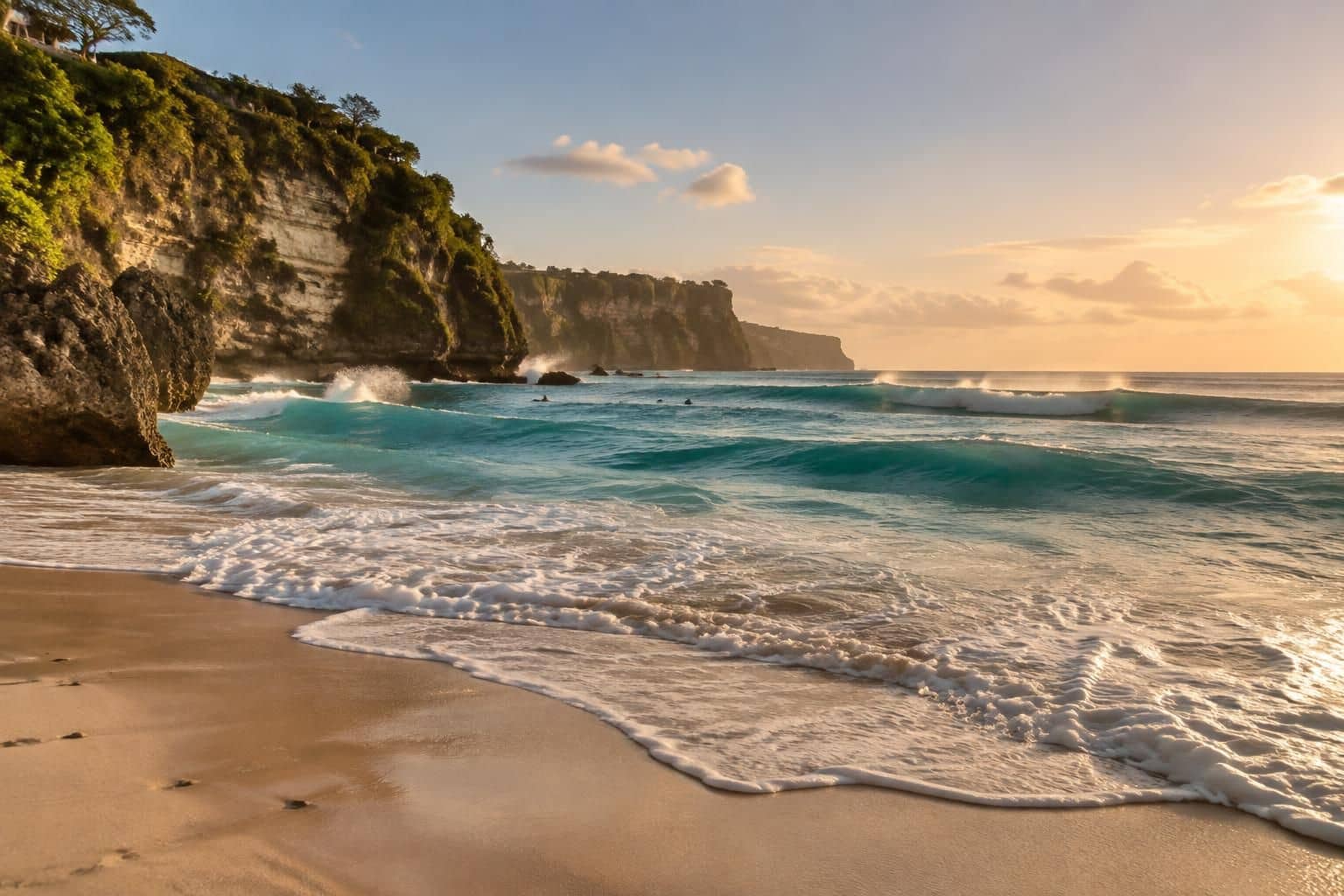 découvrez les plages incontournables d’uluwatu : sable doré, vagues prisées des surfeurs et panoramas spectaculaires pour une escapade inoubliable.